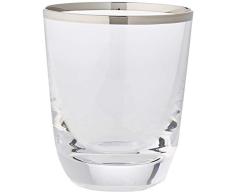 Cristal de Sèvres Margot Platine Set de Vasos Whisky, Cristal, 9x9x10 cm, 2 Unidades