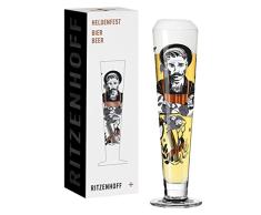 RITZENHOFF 1011009 - Vaso de cerveza (330 ml, serie Herodenfest, diseÃ±o nÂº 9, redondo, multicolor, fabricado en Alemania)