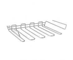 Metaltex Mycristall Colgador de Copas, Metal, Plateado, 38x26x7 cm