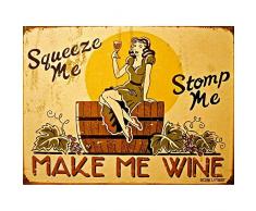 Wee Blue Coo Prints ADVERTISING DRINK ALCOHOL WINE VINO GRAPES GIRL GLASS BARREL FINE ART PRINT POSTER 30x40cm Publicidad Beber Vino UVA NiÃ±a Vaso LÃ¡mina PÃ³ster