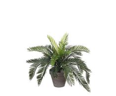 MICA Decorations Palmera Cyca Planta Artificial en Maceta Stan - Al37 x Ã44 cm - Verde