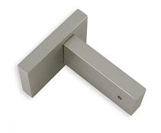Gardinia - Soporte para Cortina (Rectangular, Acero Cepillado, 8 cm)
