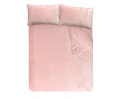Sleepdown - Juego de Ropa de Cama con Funda nÃ³rdica y Funda de Almohada de Forro Polar, tÃ©rmico, cÃ¡lido y Supersuave, Efecto de gofre, Color Rosa, tamaÃ±o Individual (135 x 200 cm)