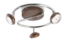 Philips myLiving Sepia - Barra de focos, LED, 3 luces, IP20, luz blanca cÃ¡lida, 15000 h, color marrÃ³n