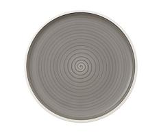 Villeroy & Boch Manufacture Plato para pizza Porcelana Premium, Gris, 32 cm