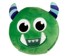 Puckator Coussin de Voyage Relaxeazzz PeluchÃ© 2-en-1 Avec Masque Yeux Monstarz-Monstre Vert Cojines, Multicolor, Ãºnico