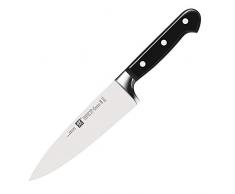 ZWILLING Cuchillo de cocina, Longitud de la hoja: 16 cm, Hoja ancha, Mango especial de acero inoxidable/plÃ¡stico, Profesional S