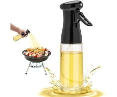 KKNE Pulverizador Aceite 300ml Spray Aceite Cocina de Oliva, Aceitera Spray de PlásticoPremium Dosificador de Aceite en Spray Adecuado para Asar a La Parrilla con Freidora, Hornear, Ensaladas