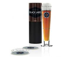 Ritzenhoff Black Label Vaso de cerveza, 300 milliliters, Cristal, Kupfer, Platin, Schwarz, Blau