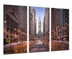Poster Fotográfico Calle Nueva York, New York Invierno Tamaño total: 97 x 62 cm XXL