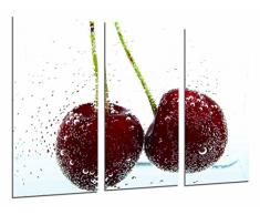 Poster Fotográfico Fruta Cerezas Sumergidas en Agua Tamaño total: 97 x 62 cm XXL