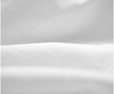 L1NK STUDIO Funda nordica Cama 105 cm (180X220cm) 100% algodón (Percal 200 Hilos) Blanco