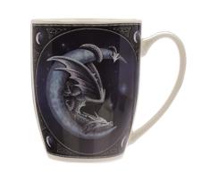 PUCKATOR Taza de Porcelana China -Dulces SueÃ±os DragÃ³n y Luna Lisa Parker