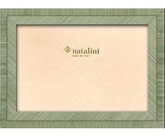 Natalini BIANTE VERDINO 13X18 Marco de Fotos con Soporte para Mesa, Verde, 13 X 18 X 1,5