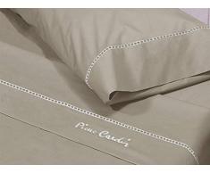 Pierre Cardin Juego de sábanas Arcadia 200 Color Marrón, Algodón, Cama 200 cm