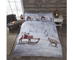 Rapport Funda de edredón con diseño de Huskies,, Doublé