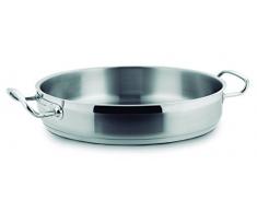Lacor - 57640 - Paellera Sin Tapa 40x8cm Inox 18%Cr.