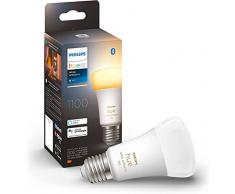 Philips Hue - Bombilla LED Inteligente, A60 E27, Luz Blanca de Cálida a FrÃa, 10.5W 1100 lúmens, Compatible con Alexa y Google Home