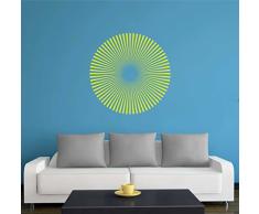 INDIGOS Vinilo Decorativo para Pared, Amarillo, 96x8x96 cm