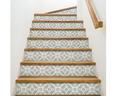 Playa Adhesivos para contremarches de escaleras, Vinilo, Negro, 100Â x 0,1Â x 19Â cm