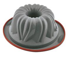 Jata Hogar Molde para roscÃ³n, modelo MC61, Silicona, Gris/Rojo, 21 cm