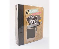 DCWV Livebök - Carpeta de anillas (tamaño: 19,1 x 22,9 cm, con 36 hojas a doble cara)