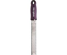 Microplane Zester Rallador, Acero Inoxidable, Violeta, 32.50x3.5x2.56 cm
