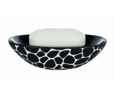 Spirella, Negro colecciÃ³n Darwin, Bandeja para Pastilla de jabÃ³n 4,0 x 14,5 x 10,0 cm, Gres, 4.0 X 14.5 X 10.0 Cm
