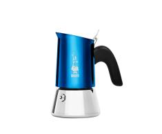 Cafetera Bialetti New Venus Blue 2 cup, mango anti-quemaduras, no apta para inducciÃ³n, 2 tazas (85 ml), acero inoxidable, Blue