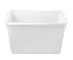 Giganplast Bandeja carruaje Rectangular con Asas, plÃ¡stico, Blanca