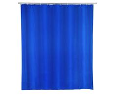 Wenko Cortina de ducha Uni azul noche - impermeable, Polietileno, 120 x 200 cm, Azul oscuro