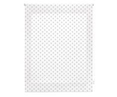 Blindecor Stars Estor Enrollable, Tela, Blanco con Estrellas Gris, 130 x 180 cm