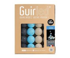 Guirnalda luminosa Bolas de algodón LED USB – cargador USB doble 2 A – 3 intensidades – 16 bolas – Avatar