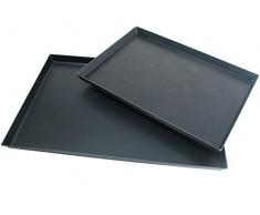 Hornear cacerolas Agnelli Rectangular Sheet Metal Azul, Espesor 0,8 cm, Negro, 50x35x3 cm