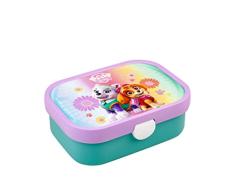 Mepal - Fiambrera Campus - Bento Box para Niños - Lonchera con Compartimento Bento y Tenedor - Fiambrera con Cierre de Clip - Sin BPA y apta para Lavavajillas - 750 ml - Paw Patrol Girls