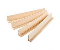 WedDecor - Estante de Madera con Forma Redonda para Manualidades y Manualidades, Azulejos de Repuesto, Juegos de Mesa, álbumes de Recortes, joyerÃa y Adornos de decoración de Pared (Paquete de 4)