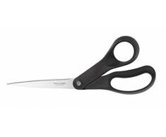 Fiskars Tijeras universales, Longitud: 21 cm, Acero de calidad/PlÃ¡stico, Essential, Negro, 1023817