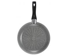 BALLARINI Ferrara Granitium - Sartén, Acero Inoxidable, Color Gris, Acero Inoxidable, Gris, 24 cm