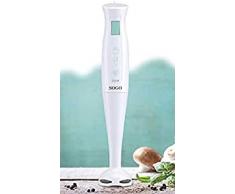 SOGO - Batidora de Mano eléctrica, 200W, BAT-SS-14210, Color Blanco y Azul