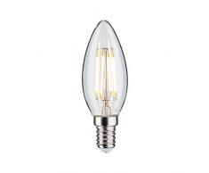 Paulmann 28684 lÃ¡mpara LED filamento Vela 4,8Â vatios Bombilla Regulable Clara 2700 K Blanco cÃ¡lido E14, 4.8 W