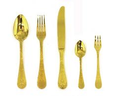 Mepra 1097CB22030D - Juego de cubertería, color dorado