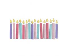 Sizzix Thinlits Die 665071 Velas de cumpleaÃ±os por Kath Breen talla Ãºnica