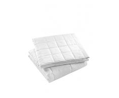 Italian Bed Linen Cama Italiano Lino edredón 4 Estaciones Blancas Dobles 250 x 200 cm