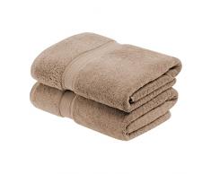 Superior - Juego de Toallas de baÃ±o de algodÃ³n de 900 g/m2, Color cafÃ© con Leche, 2 Piezas