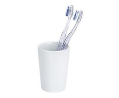 Wenko Coni Vaso para Cepillos de Dientes, Cerámica, Blanco, 7.5x7.5x275 cm