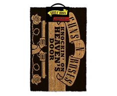 Guns N Roses Knocking On Heavens - Felpudo (60 x 40 x 1,5 cm), Color Negro