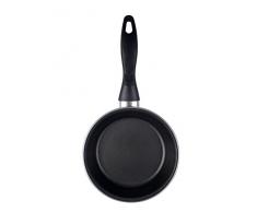 Magefesa Black Sartén 18 cm de acero esmaltado, antiadherente bicapa reforzado, color negro exterior. Apto para todo tipo de cocinas, incluida inducción.