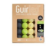 Guirnalda luminosa Bolas de algodón LED USB – cargador USB doble 2 A) – 3 intensidades – 16 bolas – Forest