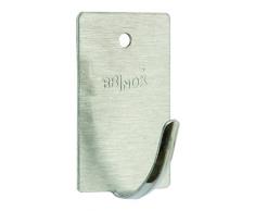 BRINOX Colgador Gancho Largo, Acero Inoxidable, 4x2.4x1.5 cm