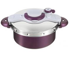 Tefal P4605100 - Olla a presión 2 in 1 y Cacerola con la Capacidad de 5 litros, Aluminio, Morado, 39 x 29.5 x 19 cm